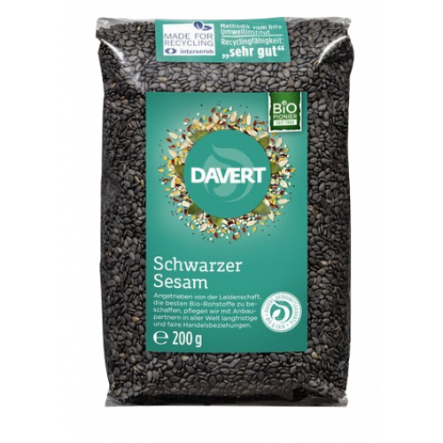 Sezam čierny BIO 200g Davert